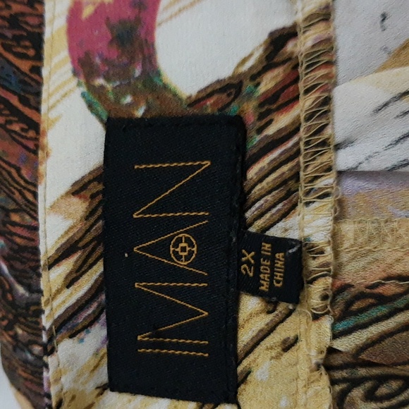 Iman Embellished Jeweled Boho Chic Balloon Sleeve Sheer Blouse Women’s Size 2X - Picture 4 of 15